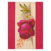 Viktorianische rote Rose Tischdecke (Vorderseite)