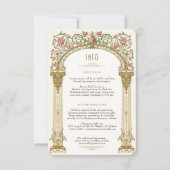 Viktorianische Royal Wedding Detail Card Einladung (Vorderseite)