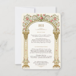 Viktorianische Royal Wedding Detail Card Einladung