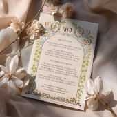 Viktorianische Royal Wedding Detail Card Einladung