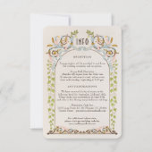 Viktorianische Royal Wedding Detail Card Einladung (Vorderseite)