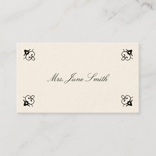 Viktorianische Rufkarten Telefonnummerkarte (Vorderseite)