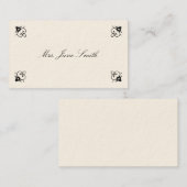 Viktorianische Rufkarten Telefonnummerkarte (Vorne/Hinten)