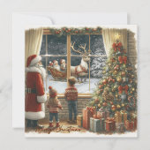 Viktorianische rustikale Weihnachtskarte (Vorderseite)