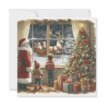 Viktorianische rustikale Weihnachtskarte