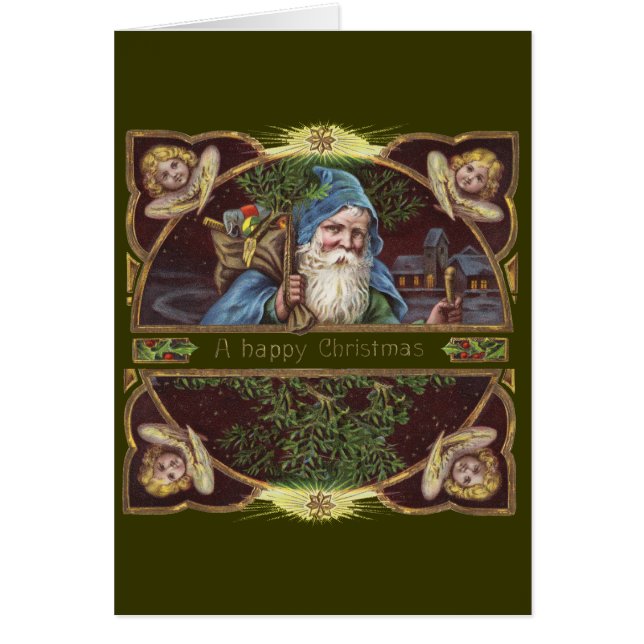 Viktorianische Santa Angels Weihnachtsantike (Vorne)