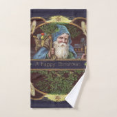 Viktorianische Santa Angels Weihnachtsantike Badhandtuch Set (Handtuch)
