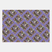 Viktorianische Santa Angels Weihnachtsantike Geschenkpapier Set (Vorderseite 2)