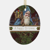 Viktorianische Santa Angels Weihnachtsantike Keramik Ornament (Rechts)