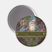 Viktorianische Santa Angels Weihnachtsantike Magnet (Vorderseite/Rückseite)