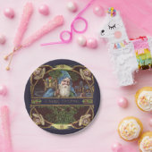 Viktorianische Santa Angels Weihnachtsantike Pappteller (Party)