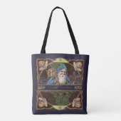 Viktorianische Santa Angels Weihnachtsantike Tasche (Rückseite)