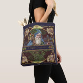 Viktorianische Santa Angels Weihnachtsantike Tasche (Von Nahem)