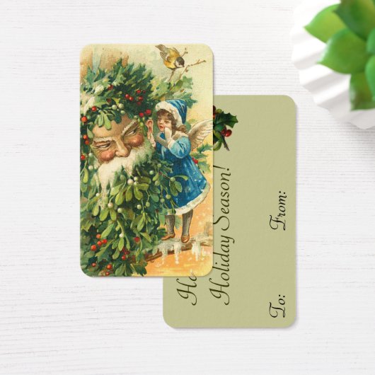 Viktorianische Santa & Fee Mini-Grüße oder Gift-Ta (Schreibtisch)