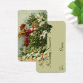 Viktorianische Santa & Fee Mini-Grüße oder Gift-Ta (Schreibtisch)