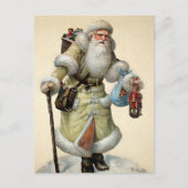 Viktorianische Santa Postkarte (Vorderseite)