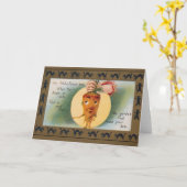 Viktorianische Schicksalskarte Karte (Gelbe Blume)