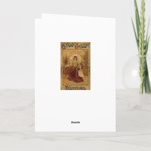 Viktorianische Schokoladenwerbung Karte (Rückseite)