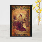 Viktorianische Schokoladenwerbung Karte (Gelbe Blume)