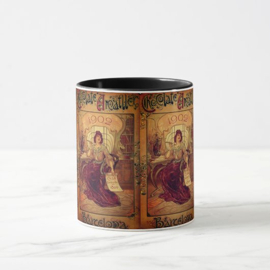 Viktorianische Schokoladenwerbung Tasse (Zentrum)