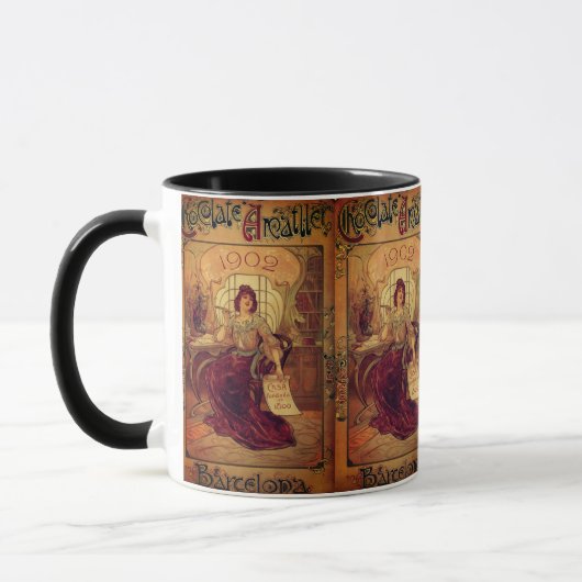 Viktorianische Schokoladenwerbung Tasse (Links)