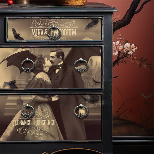 Viktorianische Schönheit Draculas Kiss Gotische Ro Seidenpapier