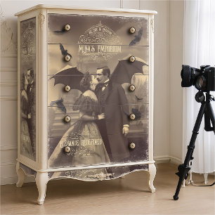 Viktorianische Schönheit Draculas Kuss Gothic Roma Seidenpapier