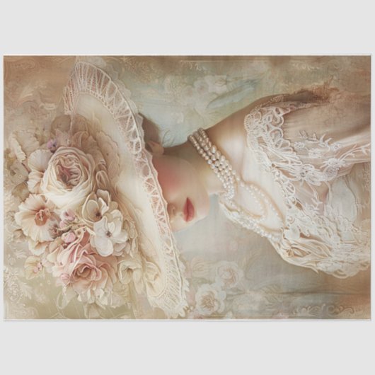 Viktorianische Schönheit Seidenpapier (Vorderseite)