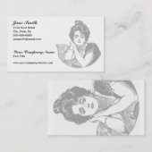 Viktorianische Schönheit Visitenkarte (Vorne/Hinten)