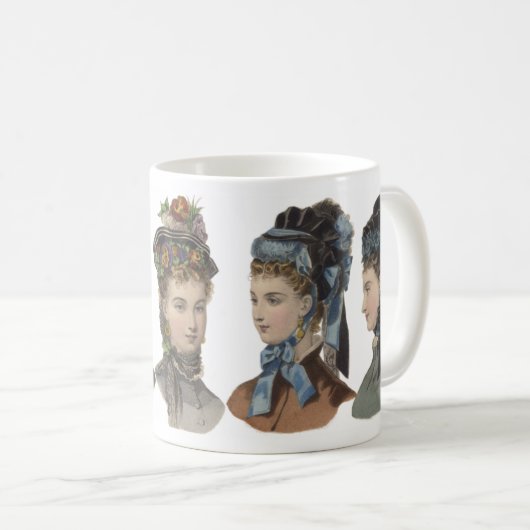 Viktorianische Schönheits-Tasse Kaffeetasse (VorderseiteRechts)