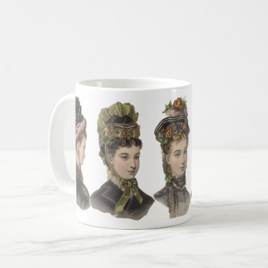Viktorianische Schönheits-Tasse Kaffeetasse (Vorderseite Links)