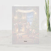 Viktorianische schottische Weihnachtskarte Karte (Rückseite)