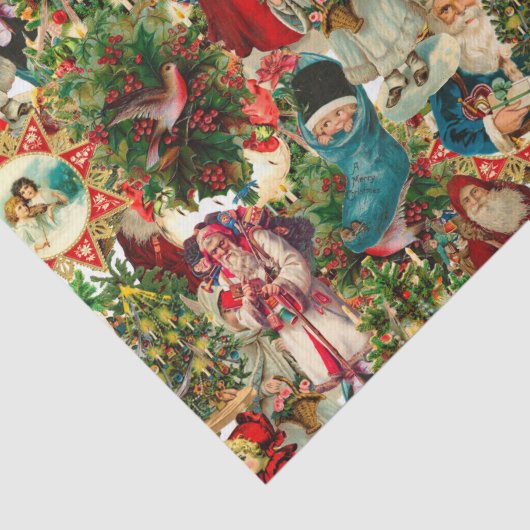 VIKTORIANISCHE SCHRISTMAS-ZUSAMMENARBEIT SEIDENPAPIER (Detail)