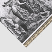 Viktorianische Schwarz-Weiß-Mode Seidenpapier (Ausschnitt)