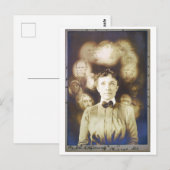 Viktorianische Schwarz-Weiß-Spirit-Fotografie Postkarte (Vorne/Hinten)