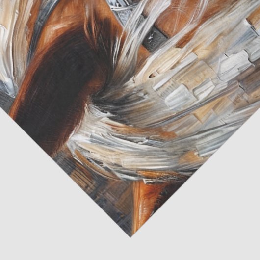 Viktorianische schwarze Frau mit Pferd Seidenpapier (Ausschnitt)