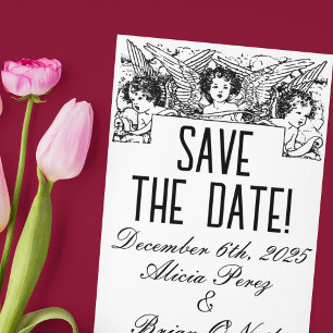 Viktorianische Schwarzweißkreuze in Weiß und Schwa Postkarte