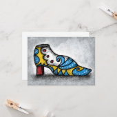 Viktorianische Showgrüße Karte (Vorderseite/Rückseite Beispiel)