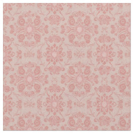 Viktorianische, sich wiederholende, blassrosa Gest Stoff