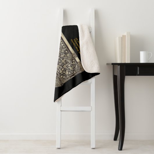 Viktorianische Silber-Schreibbox auf dem Sherpa-Bl Sherpadecke (Beispiel)