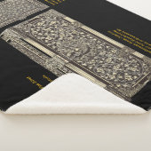 Viktorianische Silber-Schreibbox auf dem Sherpa-Bl Sherpadecke (3/4)