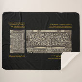 Viktorianische Silber-Schreibbox auf dem Sherpa-Bl Sherpadecke (Vorderseite (Horizontal))