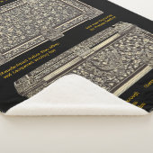 Viktorianische Silber-Schreibbox auf dem Sherpa-Bl Sherpadecke (3/4)