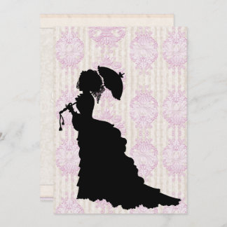 Viktorianische Silhouette Debutante Ball Einladung