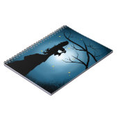 Viktorianische Silhouette Fireflies & Moonlit Szen Notizblock (Linke Seite)