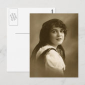 Viktorianische Sinti und Roma Frau Postkarte (Vorne/Hinten)