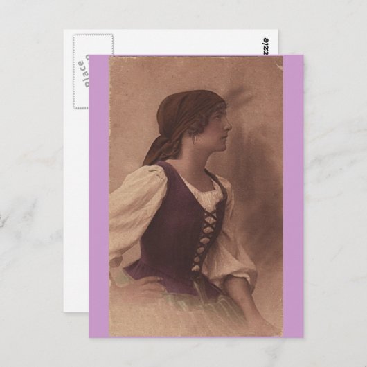 viktorianische Sinti und Roma-Postkarte Postkarte (Vorne/Hinten)