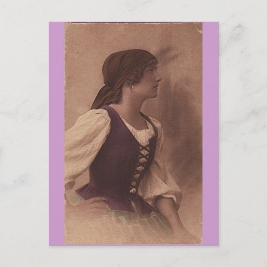 viktorianische Sinti und Roma-Postkarte Postkarte (Vorderseite)