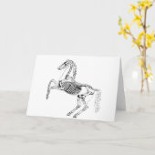 Viktorianische Skelettfunde Karte (Gelbe Blume)