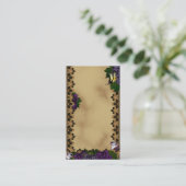 Viktorianische Sparrow und Schmetterlinge Visitenkarte (Stehend Vorderseite)